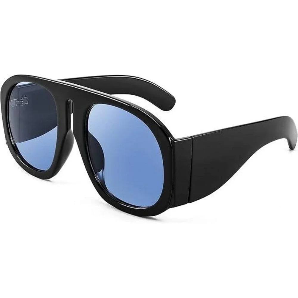 Retro Trendy Aviator Sunglasses Oversize Vintage Sunglasses Lentes Gafas Mujeres
